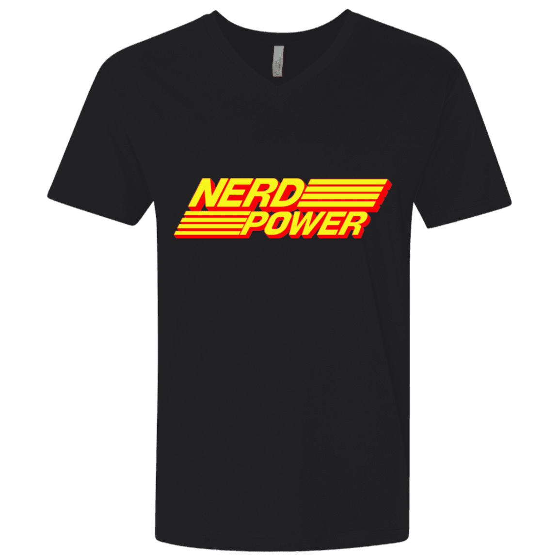 T-Shirts Black / X-Small Nerd Power Men's Premium V-Neck