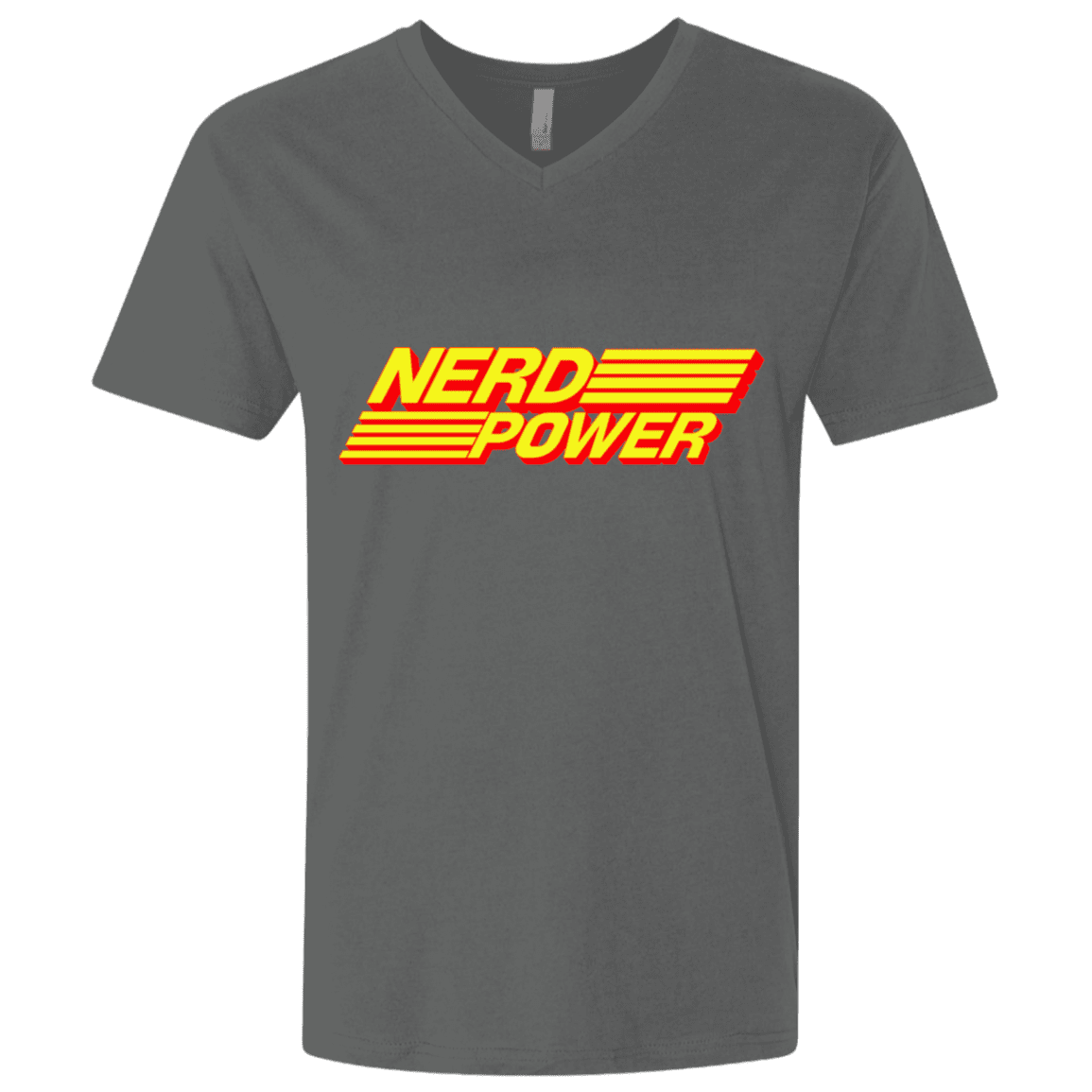 T-Shirts Heavy Metal / X-Small Nerd Power Men's Premium V-Neck