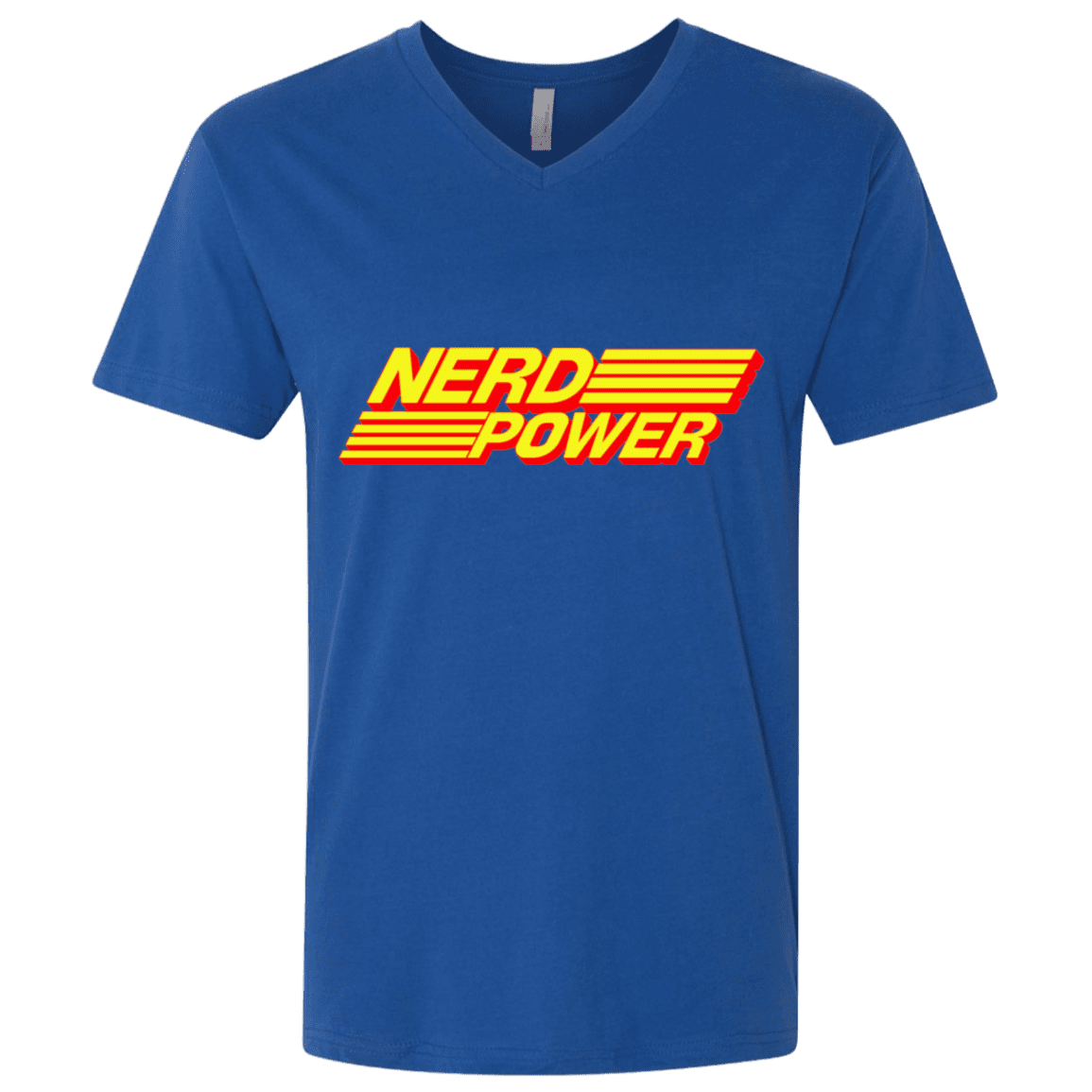 T-Shirts Royal / X-Small Nerd Power Men's Premium V-Neck