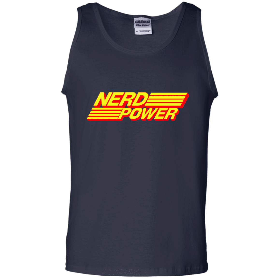 T-Shirts Navy / S Nerd Power Men's Tank Top