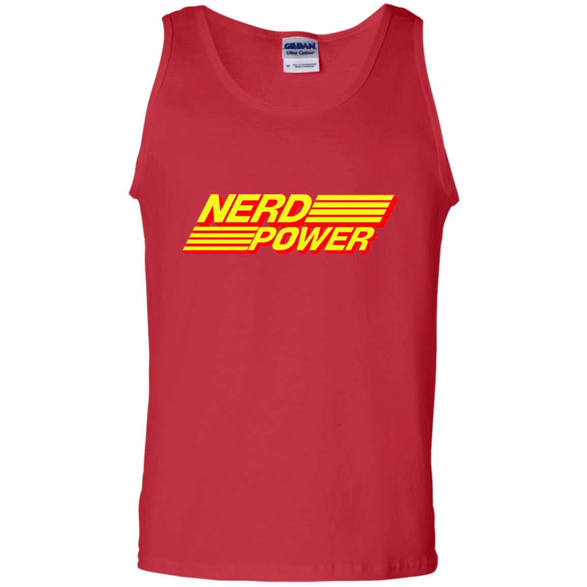 T-Shirts Red / S Nerd Power Men's Tank Top
