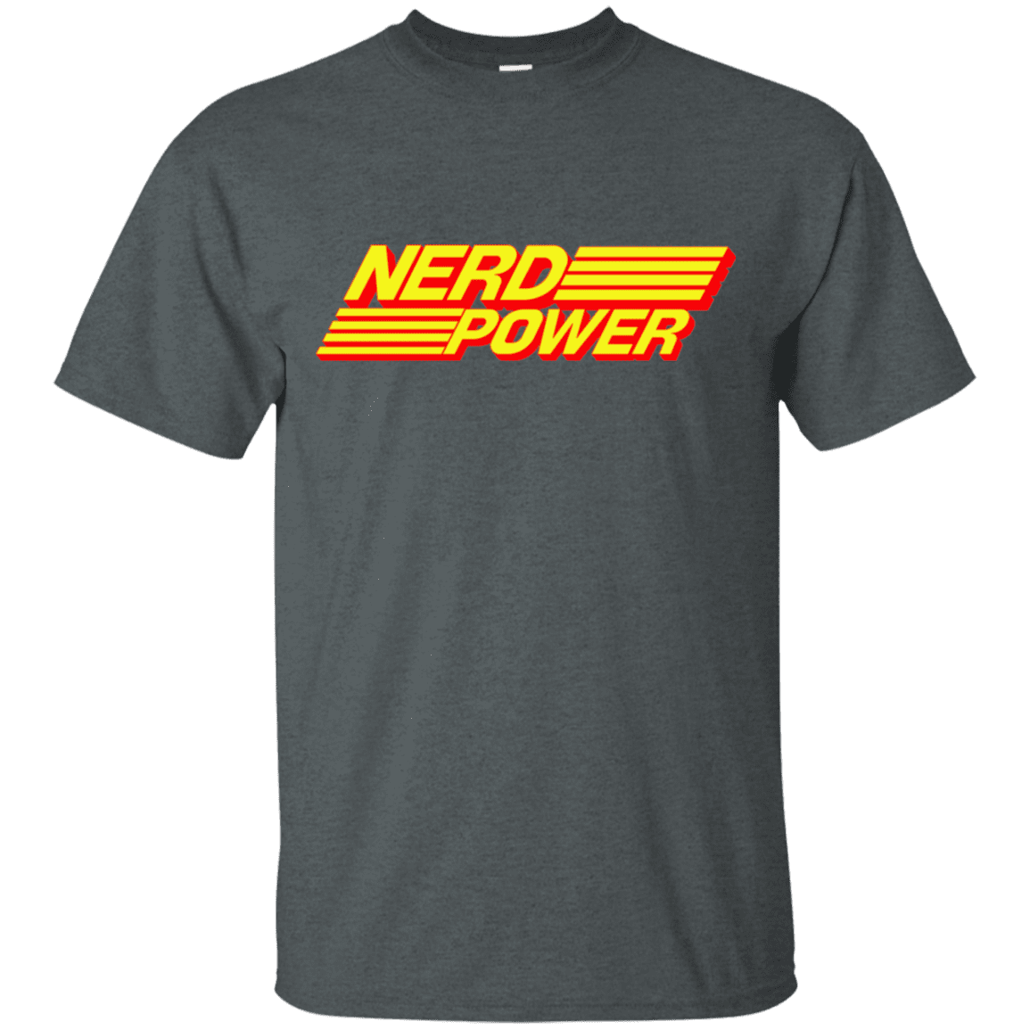T-Shirts Dark Heather / S Nerd Power T-Shirt