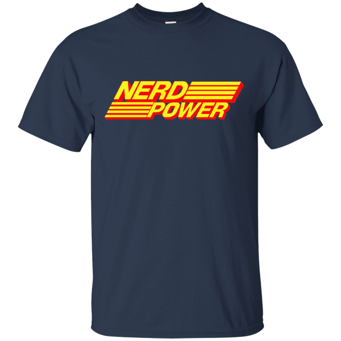 T-Shirts Navy / S Nerd Power T-Shirt