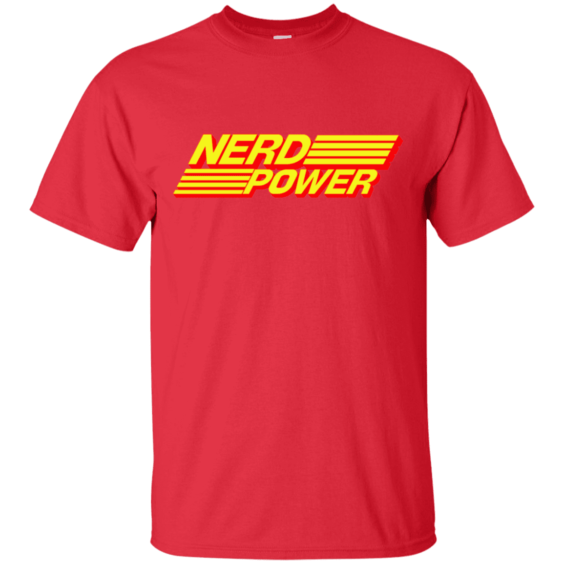 T-Shirts Red / S Nerd Power T-Shirt