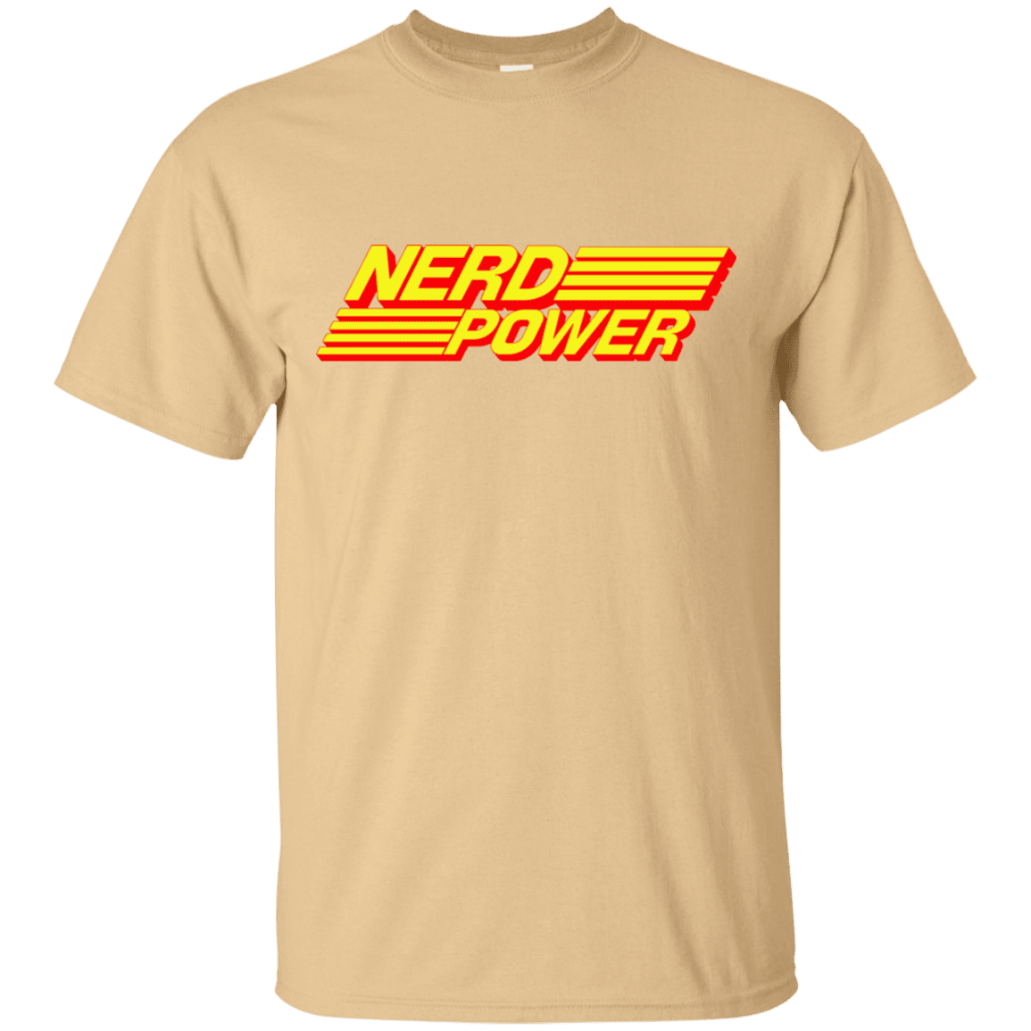 T-Shirts Vegas Gold / S Nerd Power T-Shirt