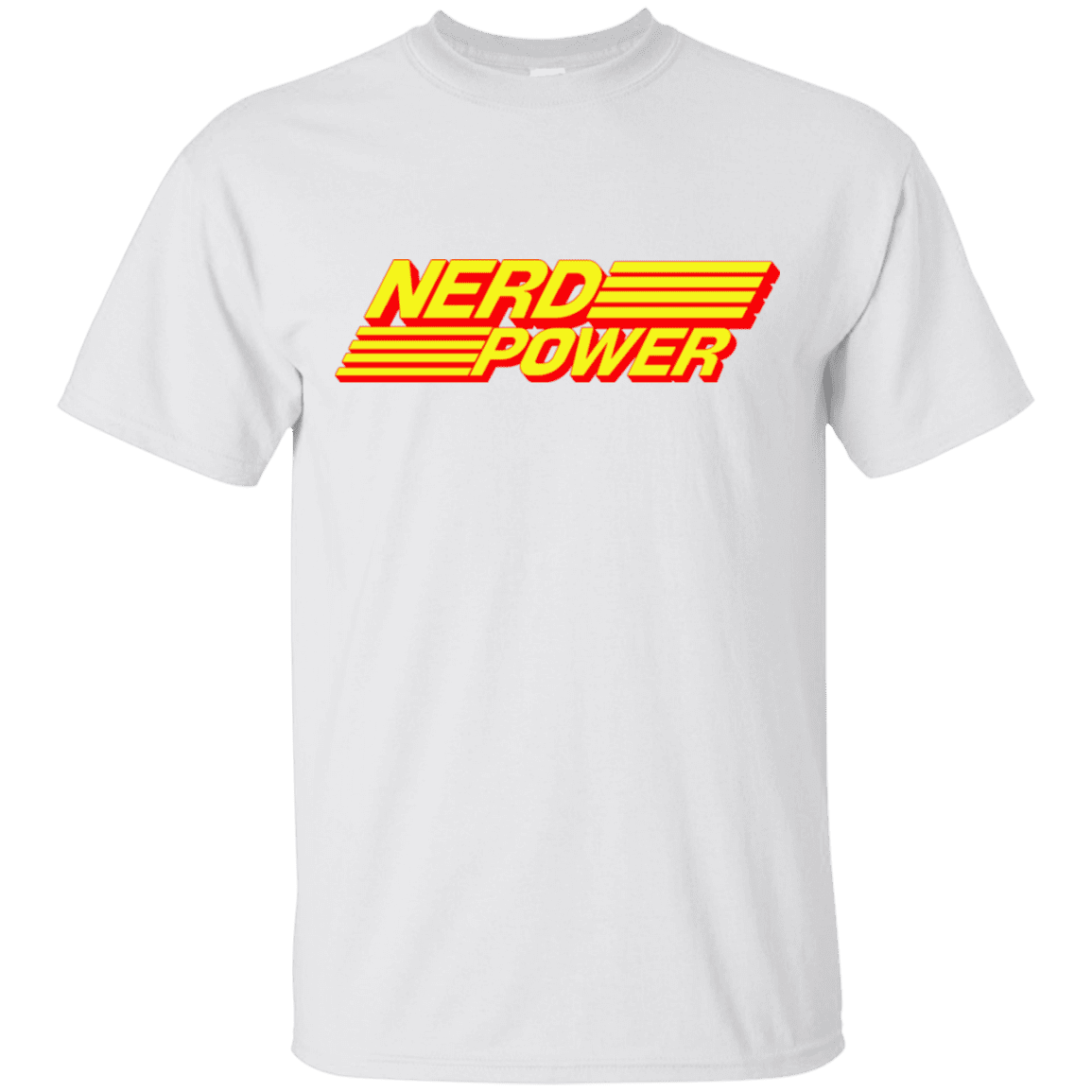 T-Shirts White / S Nerd Power T-Shirt