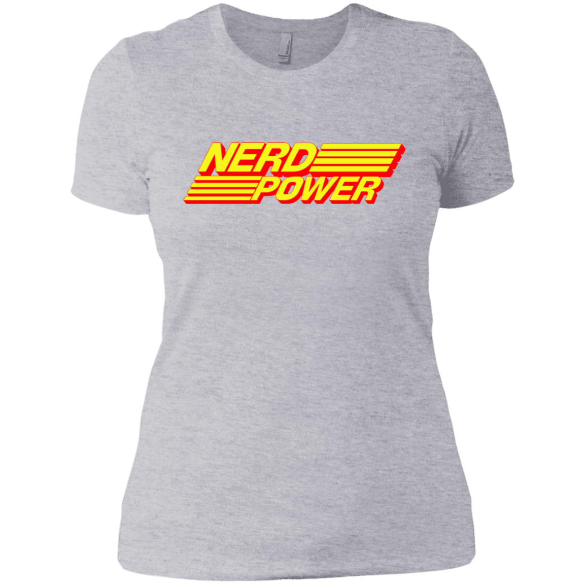 T-Shirts Heather Grey / X-Small Nerd Power Women's Premium T-Shirt