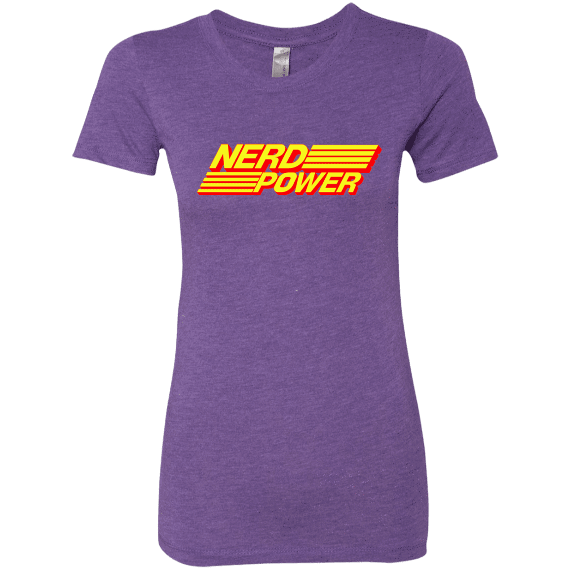 T-Shirts Purple Rush / S Nerd Power Women's Triblend T-Shirt