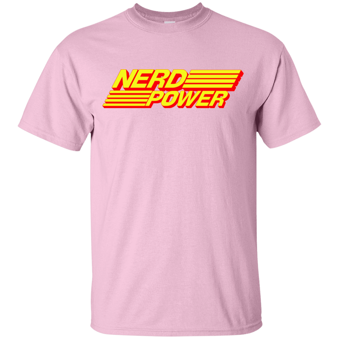 T-Shirts Light Pink / YXS Nerd Power Youth T-Shirt