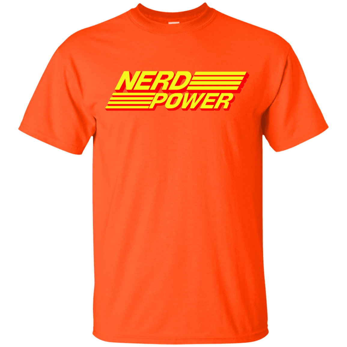 T-Shirts Orange / YXS Nerd Power Youth T-Shirt