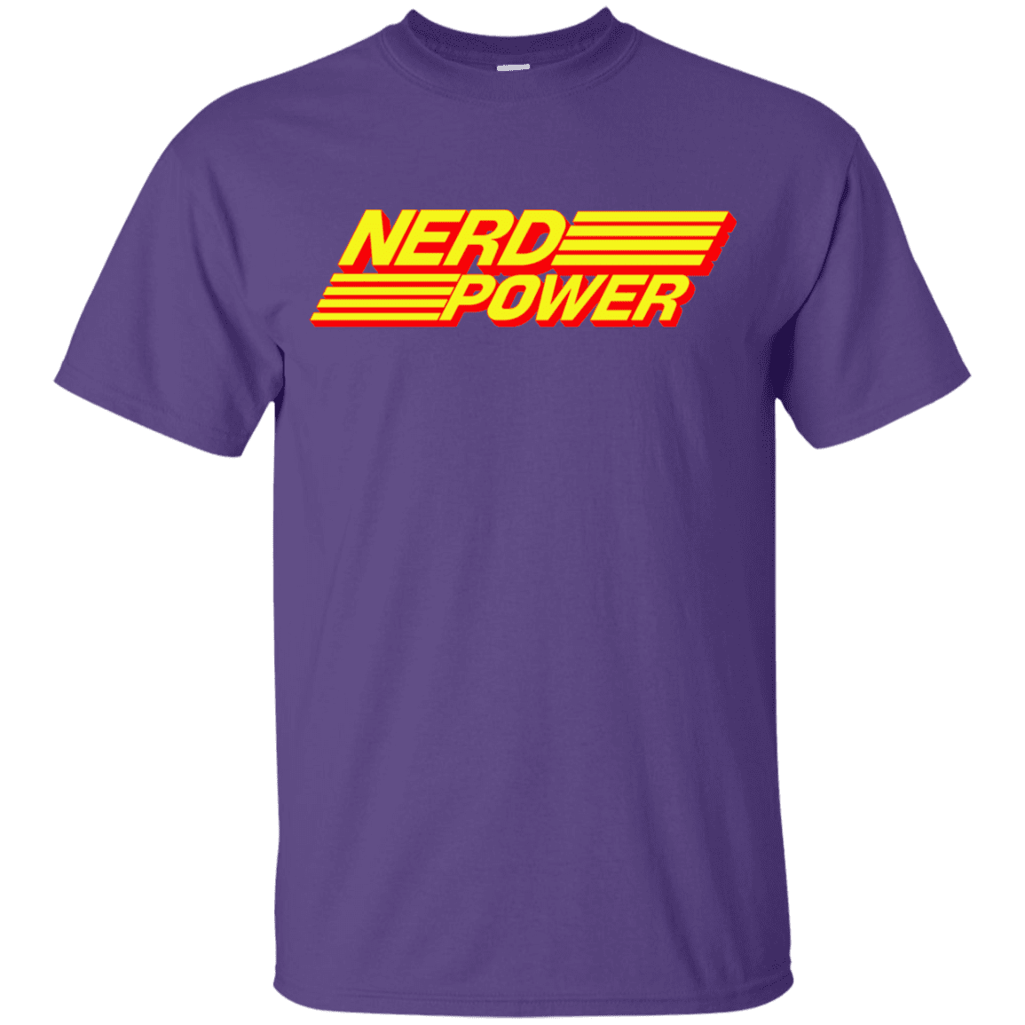 T-Shirts Purple / YXS Nerd Power Youth T-Shirt