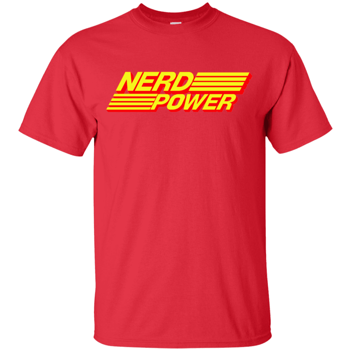 T-Shirts Red / YXS Nerd Power Youth T-Shirt