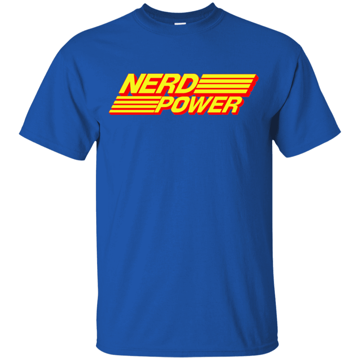 T-Shirts Royal / YXS Nerd Power Youth T-Shirt