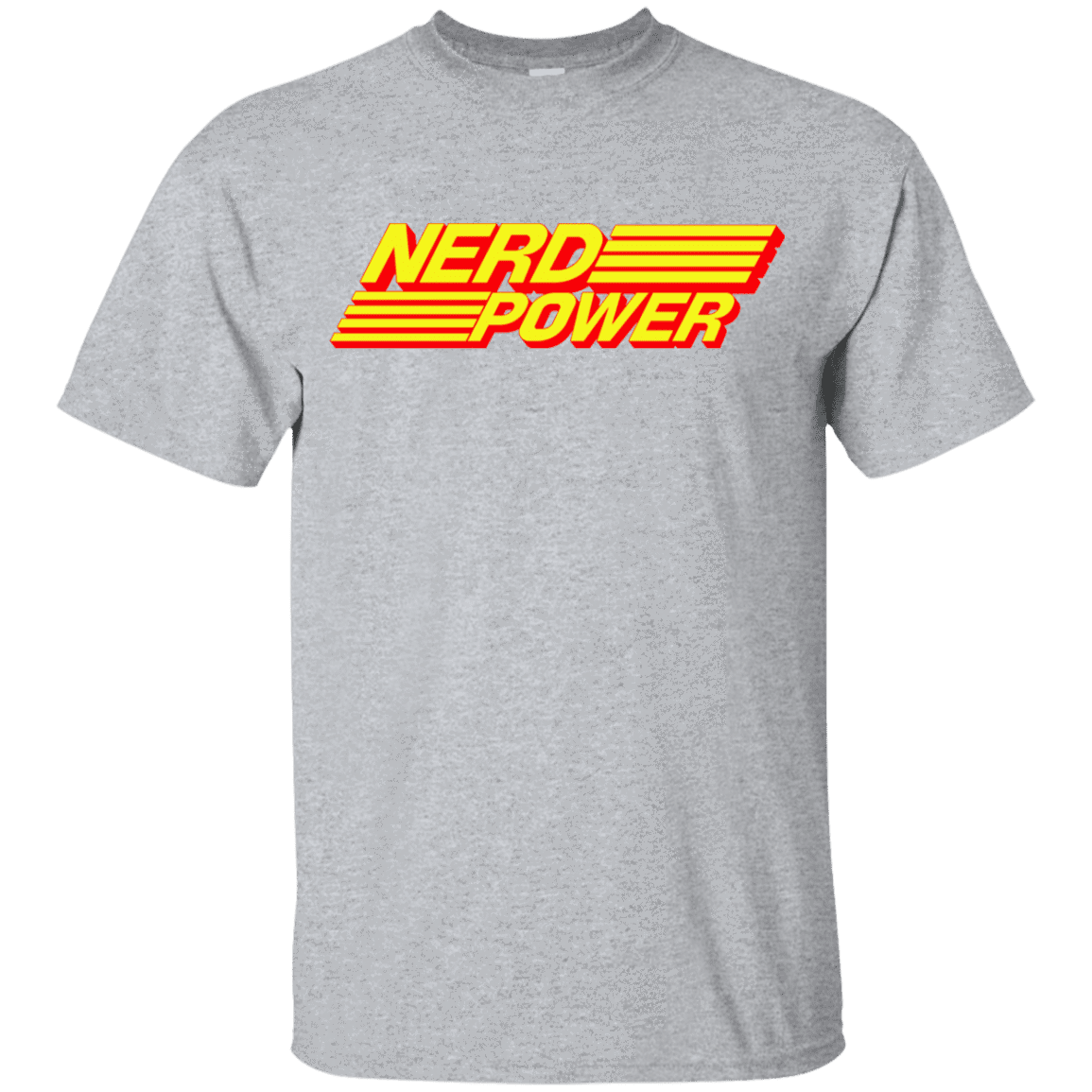 T-Shirts Sport Grey / YXS Nerd Power Youth T-Shirt