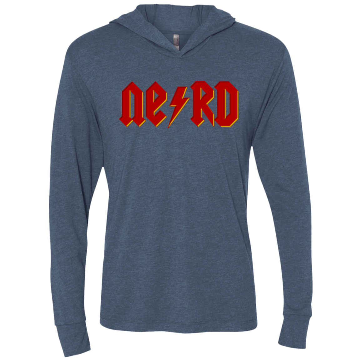 T-Shirts Indigo / X-Small NERD Triblend Long Sleeve Hoodie Tee