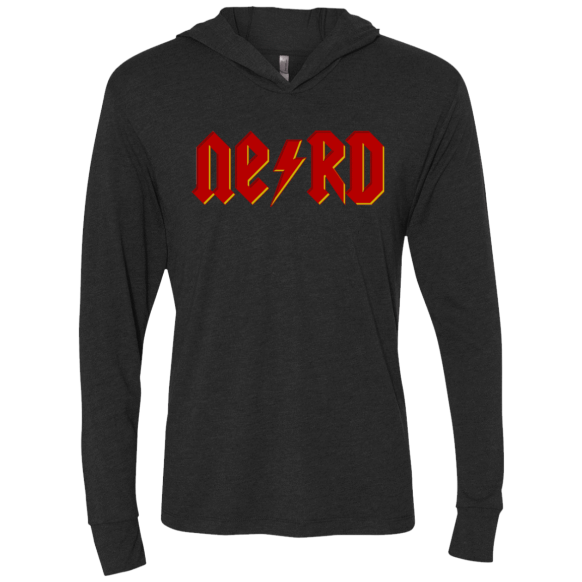 T-Shirts Vintage Black / X-Small NERD Triblend Long Sleeve Hoodie Tee
