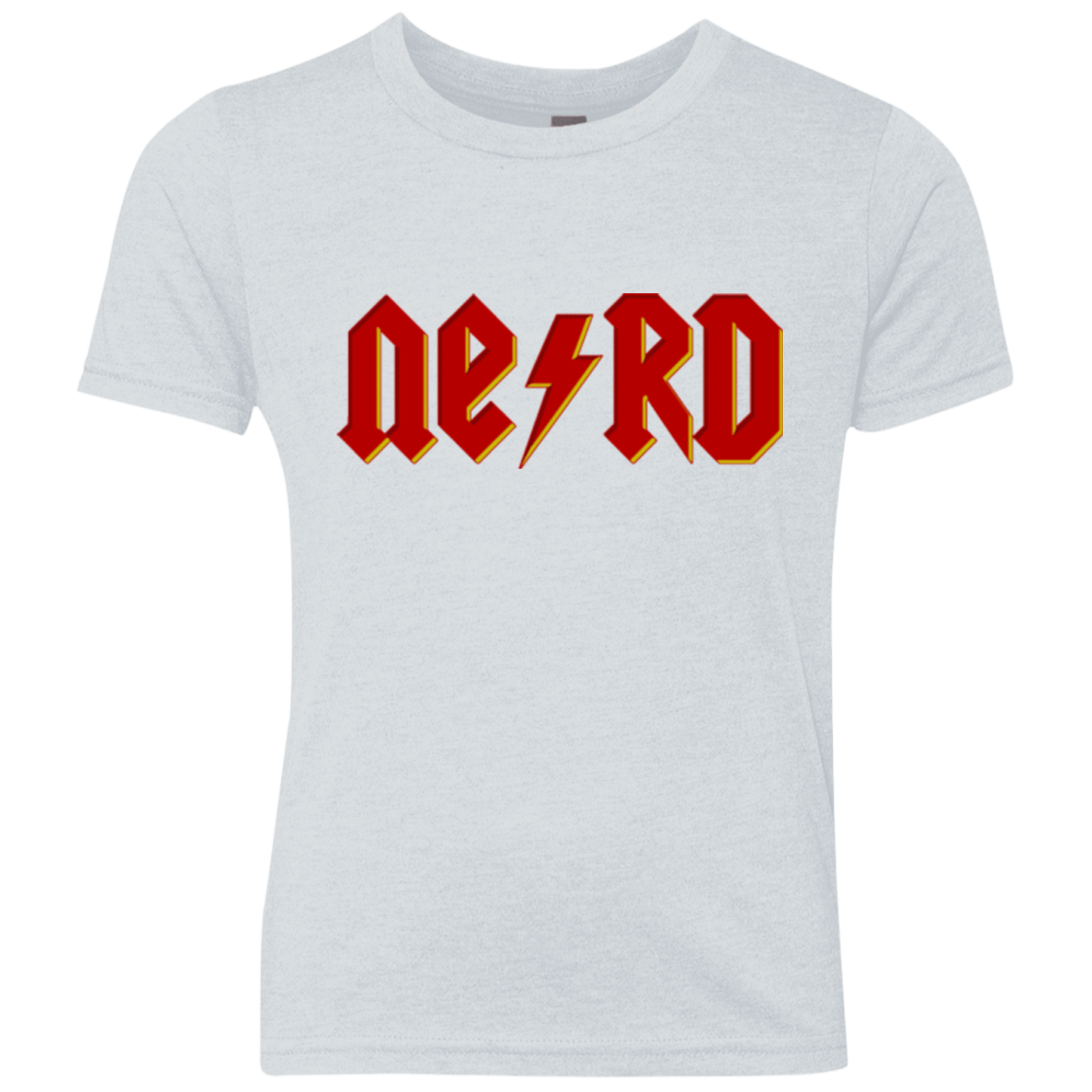 T-Shirts Heather White / YXS NERD Youth Triblend T-Shirt