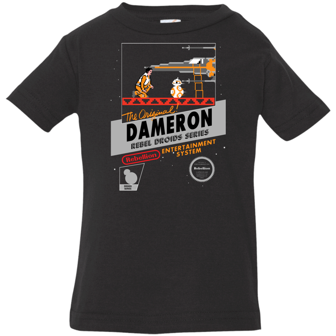 T-Shirts Black / 6 Months NES 8Bit Dameron Infant Premium T-Shirt