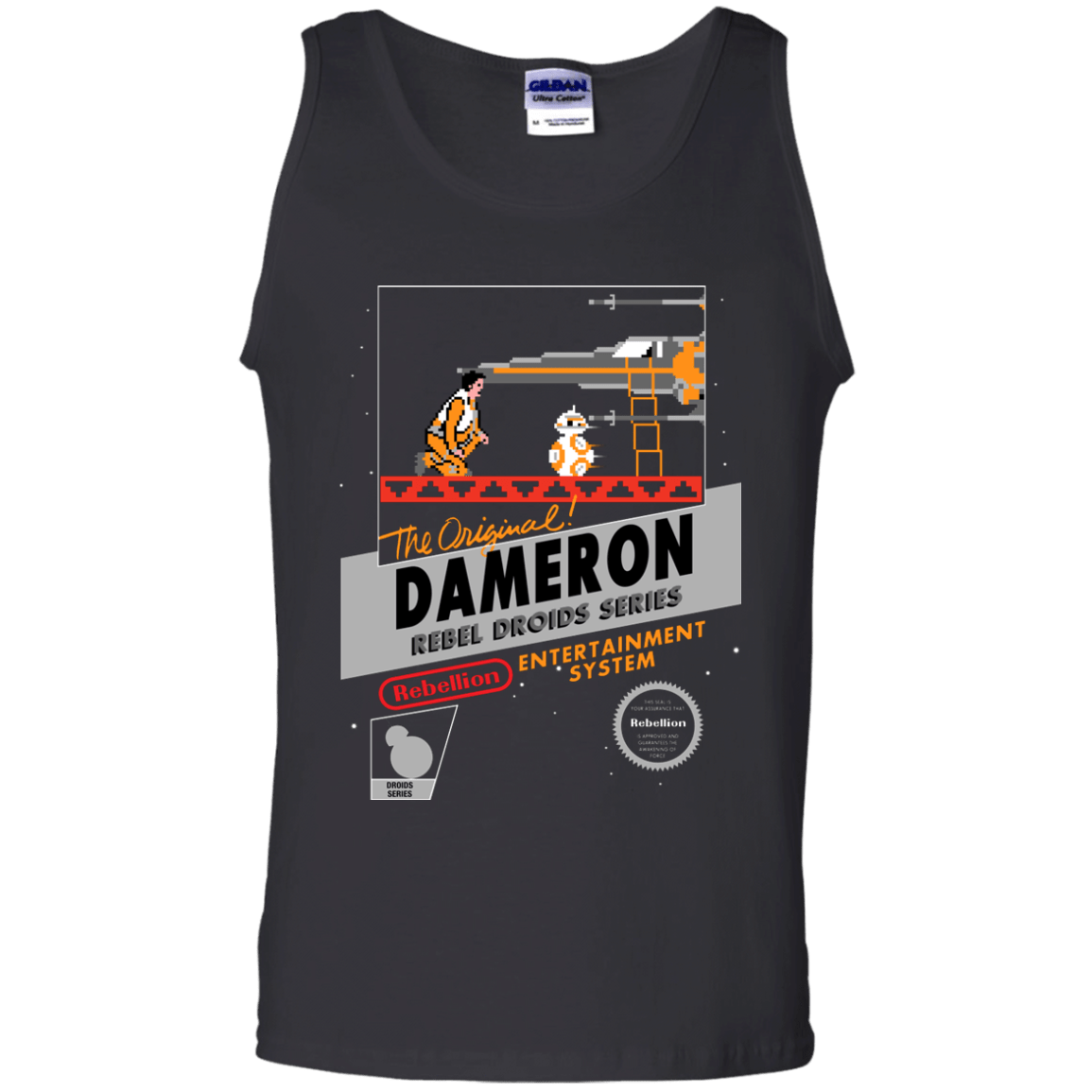 T-Shirts Black / S NES 8Bit Dameron Men's Tank Top