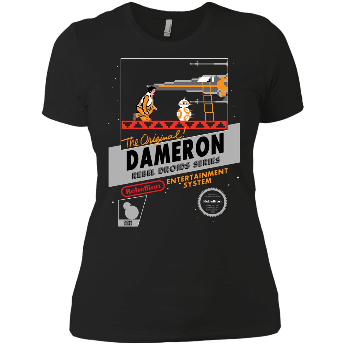 T-Shirts Black / X-Small NES 8Bit Dameron Women's Premium T-Shirt