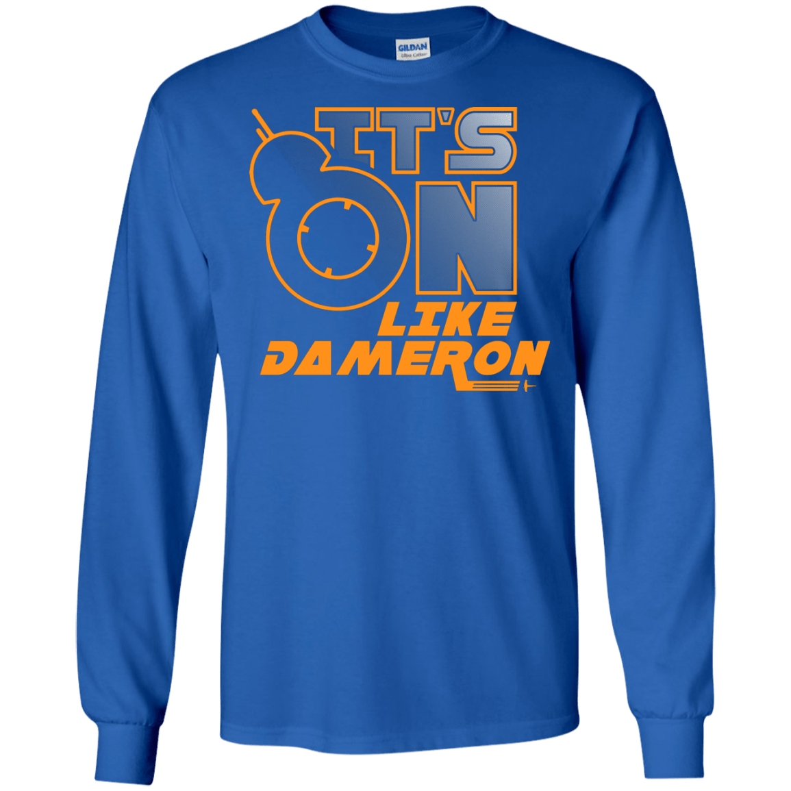 T-Shirts Royal / S NES On Like Dameron Men's Long Sleeve T-Shirt