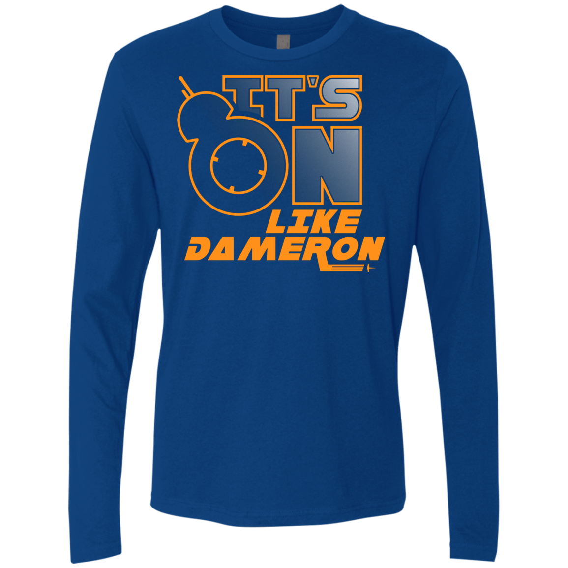 T-Shirts Royal / S NES On Like Dameron Men's Premium Long Sleeve