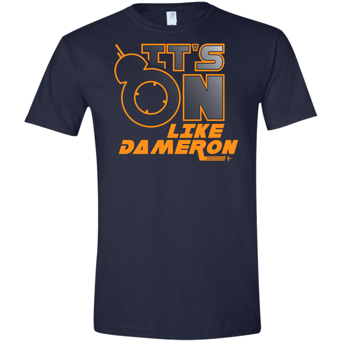 T-Shirts Navy / X-Small NES On Like Dameron Men's Semi-Fitted Softstyle