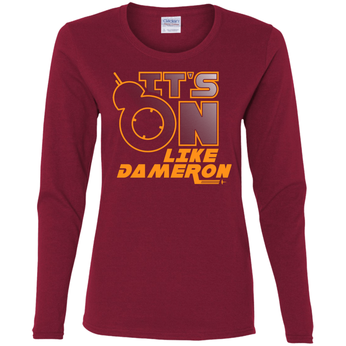 T-Shirts Cardinal / S NES On Like Dameron Women's Long Sleeve T-Shirt