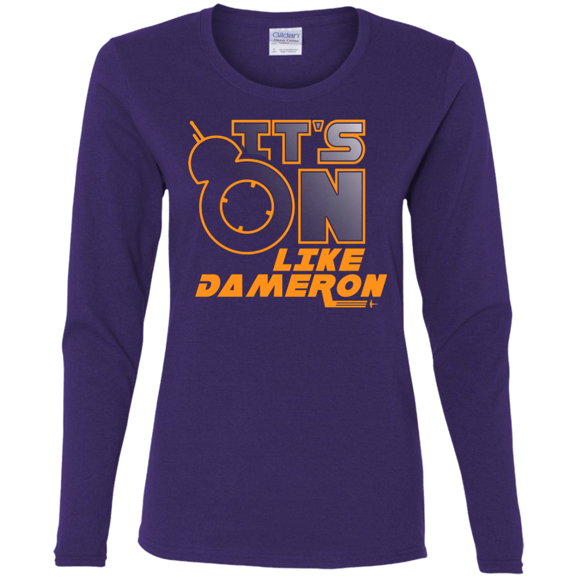 T-Shirts Purple / S NES On Like Dameron Women's Long Sleeve T-Shirt