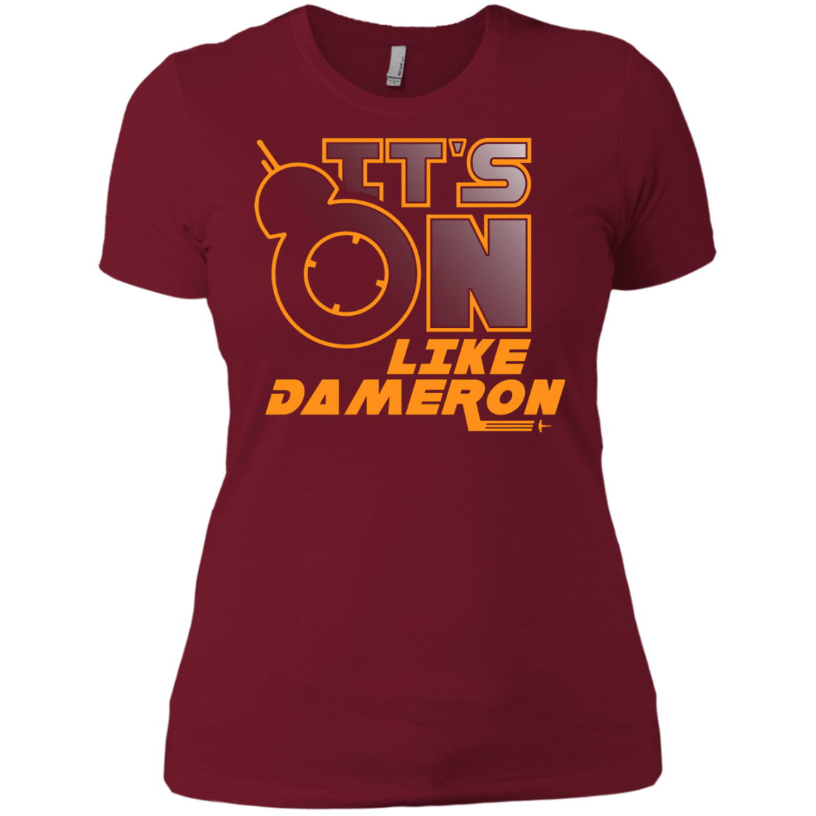 T-Shirts Scarlet / X-Small NES On Like Dameron Women's Premium T-Shirt