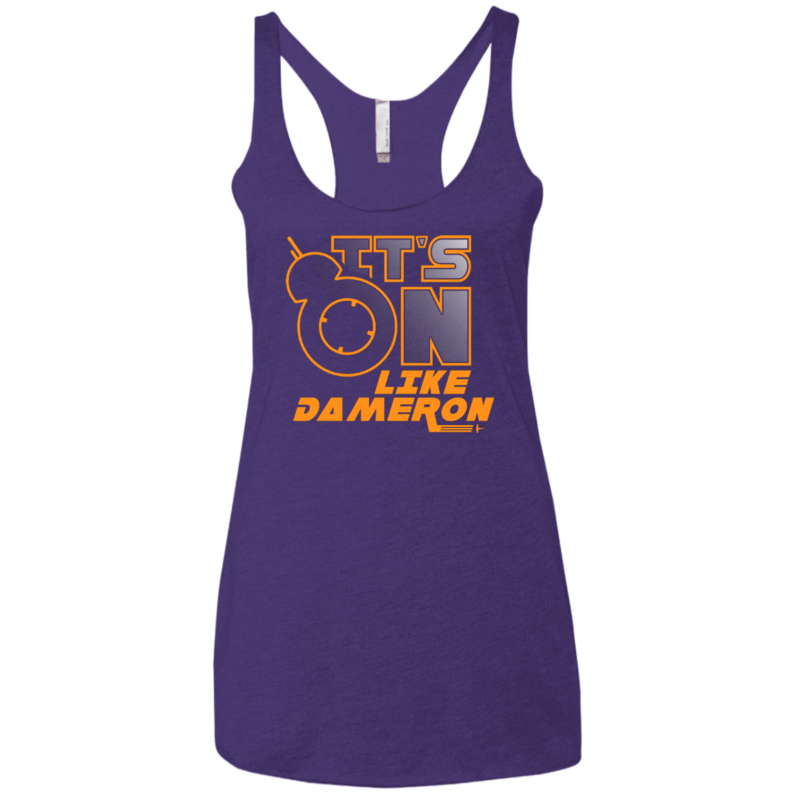 T-Shirts Purple Rush / X-Small NES On Like Dameron Women's Triblend Racerback Tank