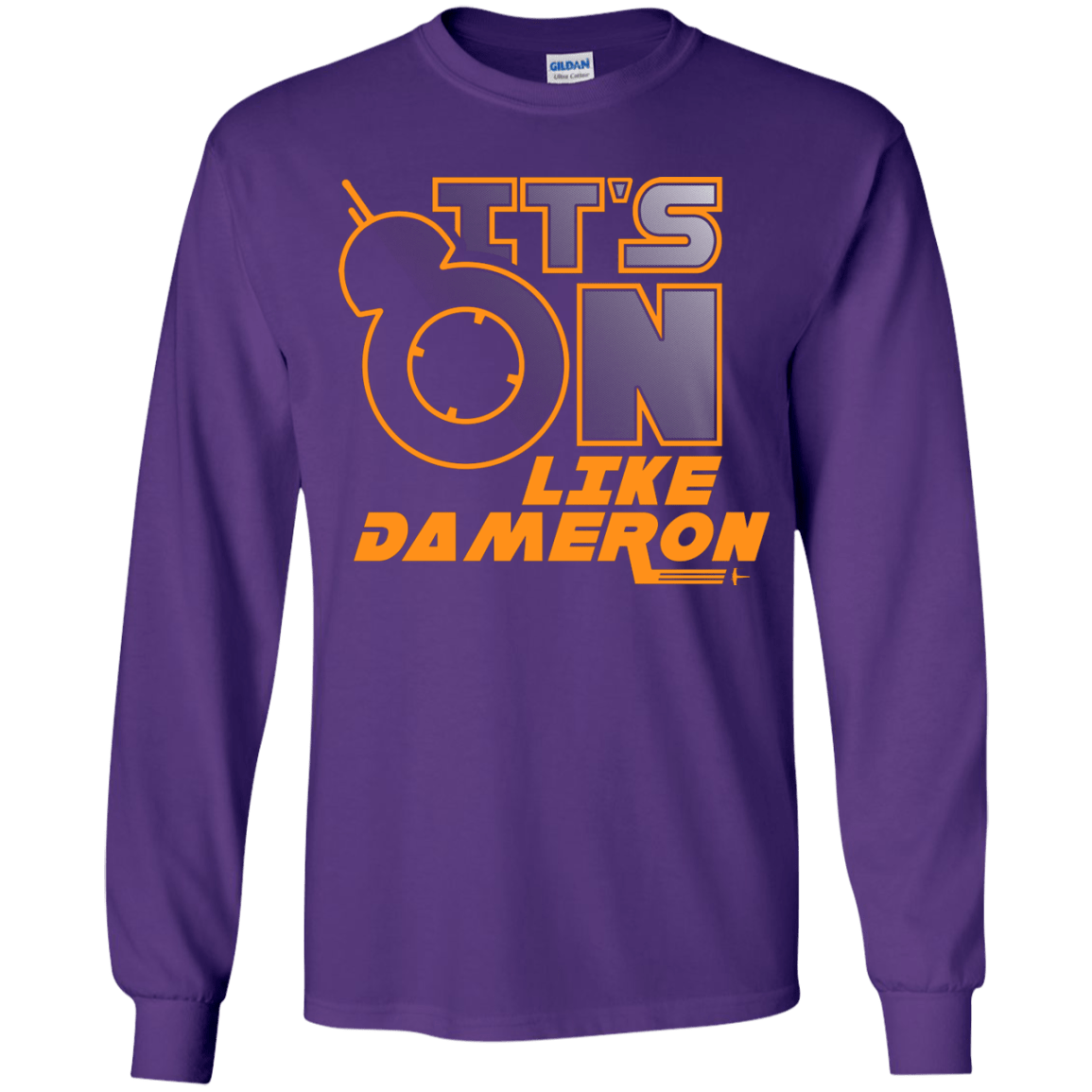 T-Shirts Purple / YS NES On Like Dameron Youth Long Sleeve T-Shirt