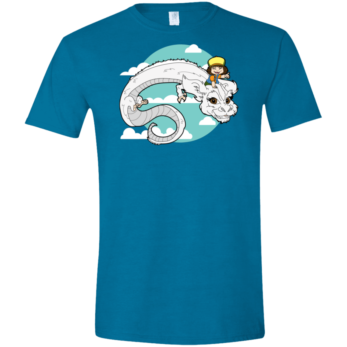 T-Shirts Antique Sapphire / S Never Ending Dustin Men's Semi-Fitted Softstyle