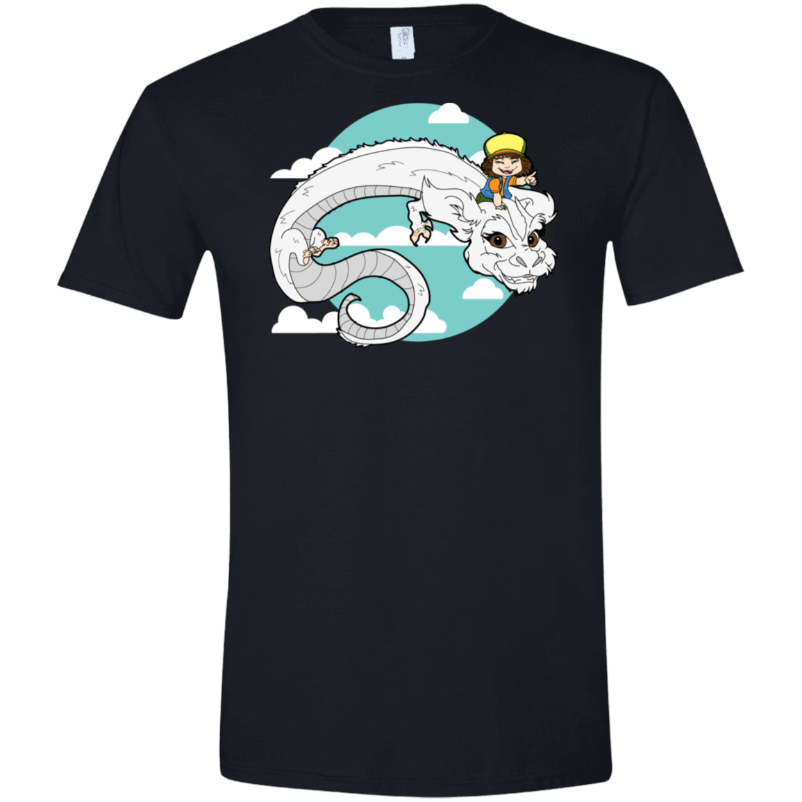 T-Shirts Black / X-Small Never Ending Dustin Men's Semi-Fitted Softstyle