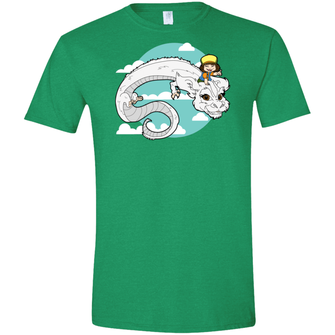 T-Shirts Heather Irish Green / S Never Ending Dustin Men's Semi-Fitted Softstyle