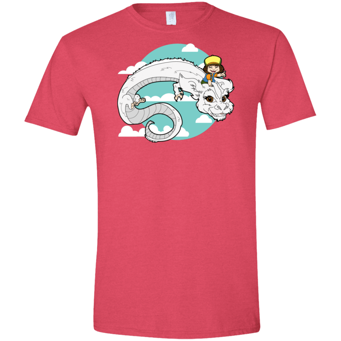 T-Shirts Heather Red / S Never Ending Dustin Men's Semi-Fitted Softstyle