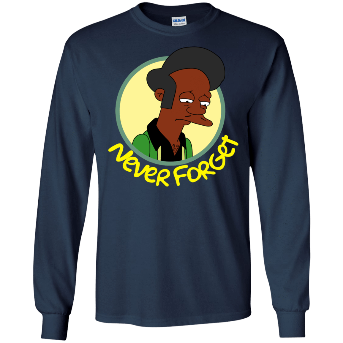 T-Shirts Navy / S Never Forget Apu Men's Long Sleeve T-Shirt