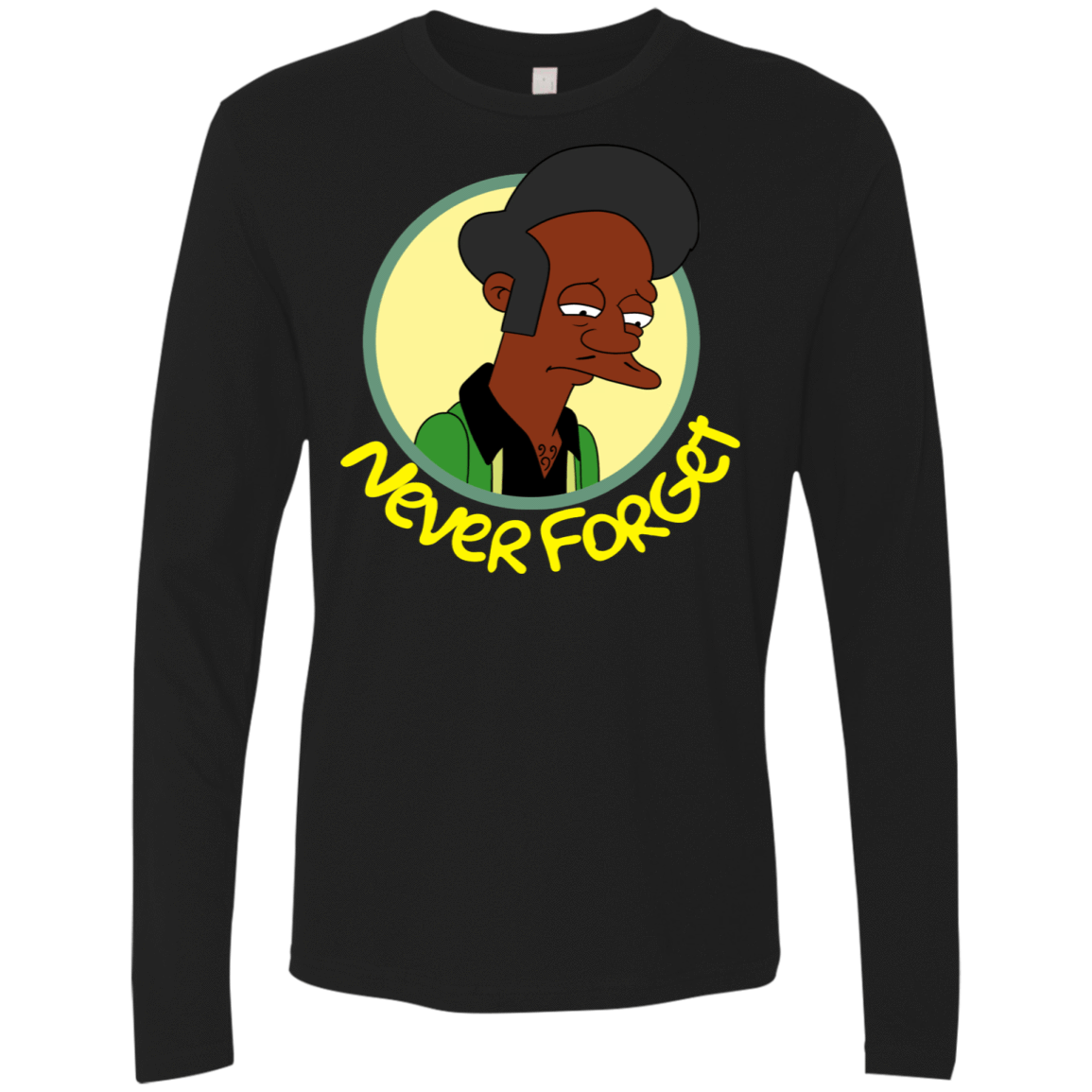 T-Shirts Black / S Never Forget Apu Men's Premium Long Sleeve