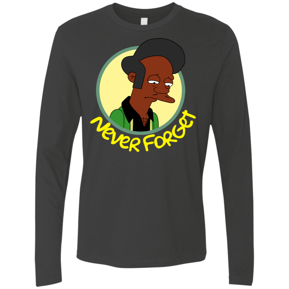 T-Shirts Heavy Metal / S Never Forget Apu Men's Premium Long Sleeve