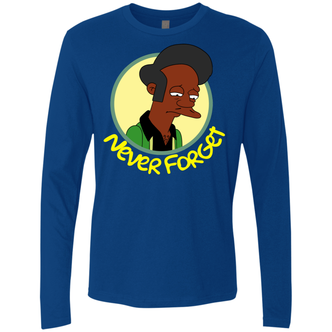 T-Shirts Royal / S Never Forget Apu Men's Premium Long Sleeve