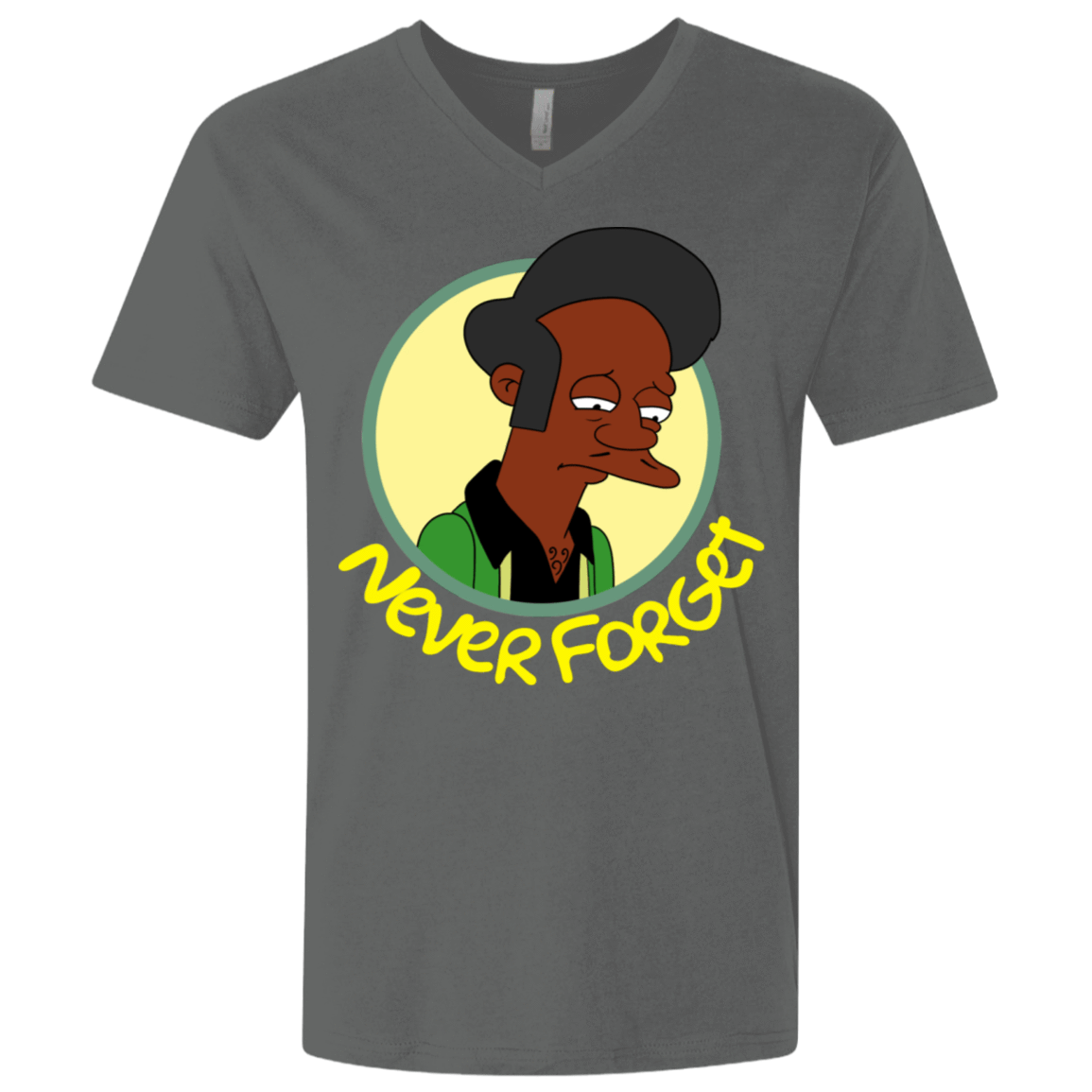 T-Shirts Heavy Metal / X-Small Never Forget Apu Men's Premium V-Neck