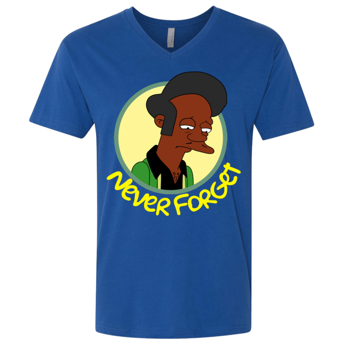 T-Shirts Royal / X-Small Never Forget Apu Men's Premium V-Neck