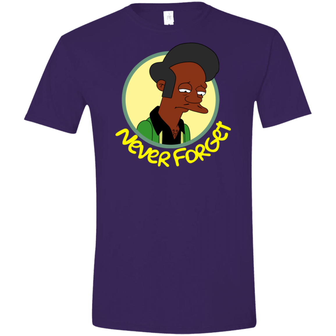 T-Shirts Purple / S Never Forget Apu Men's Semi-Fitted Softstyle