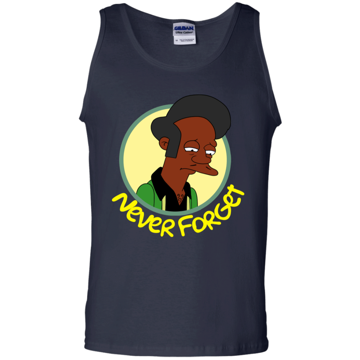 T-Shirts Navy / S Never Forget Apu Men's Tank Top