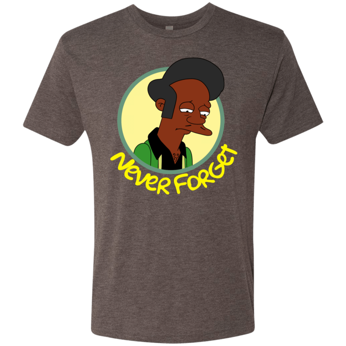T-Shirts Macchiato / S Never Forget Apu Men's Triblend T-Shirt