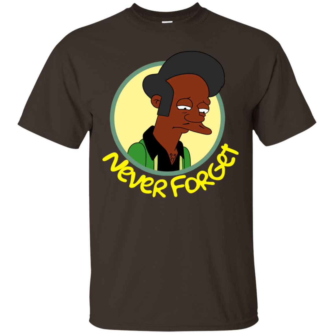 T-Shirts Dark Chocolate / S Never Forget Apu T-Shirt