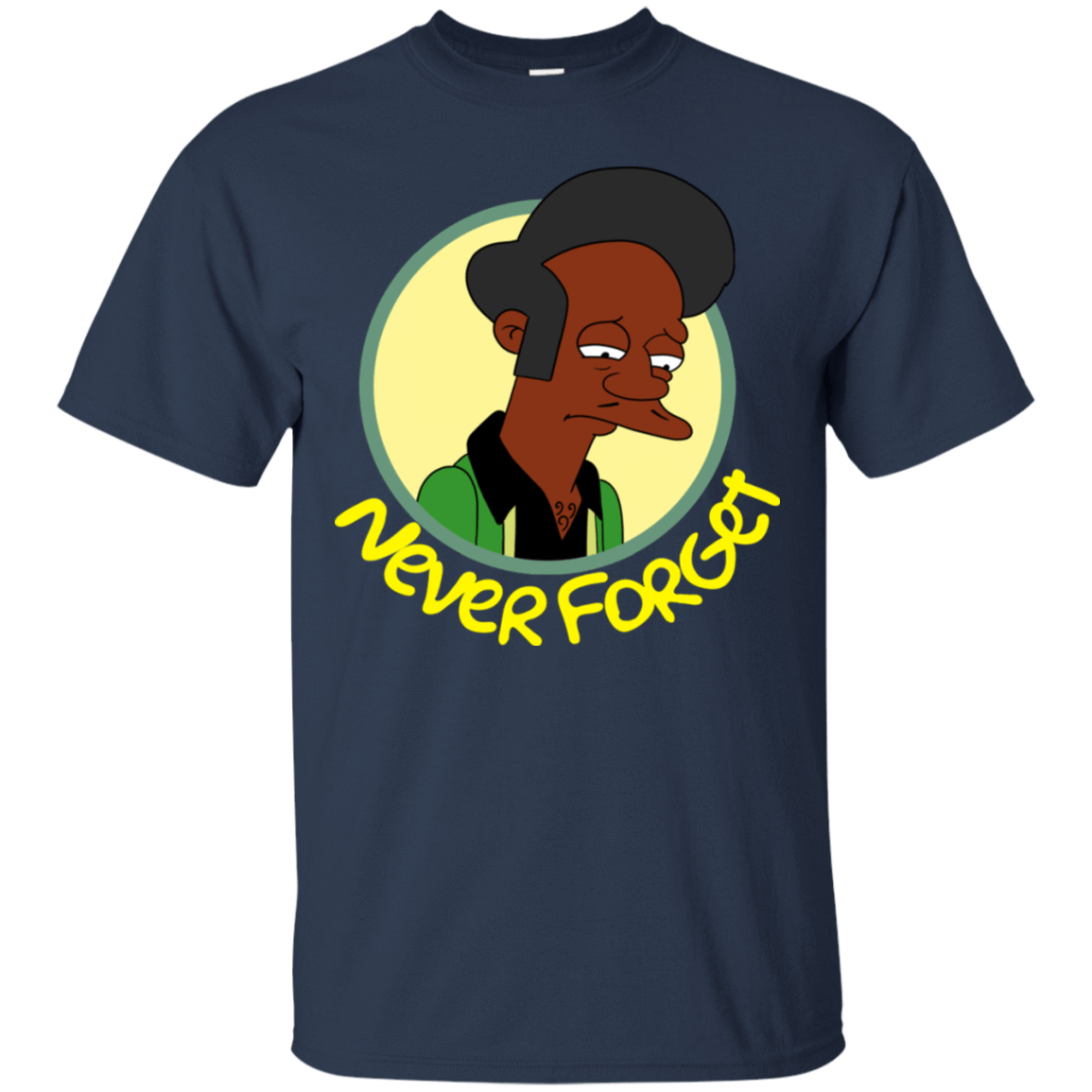T-Shirts Navy / S Never Forget Apu T-Shirt