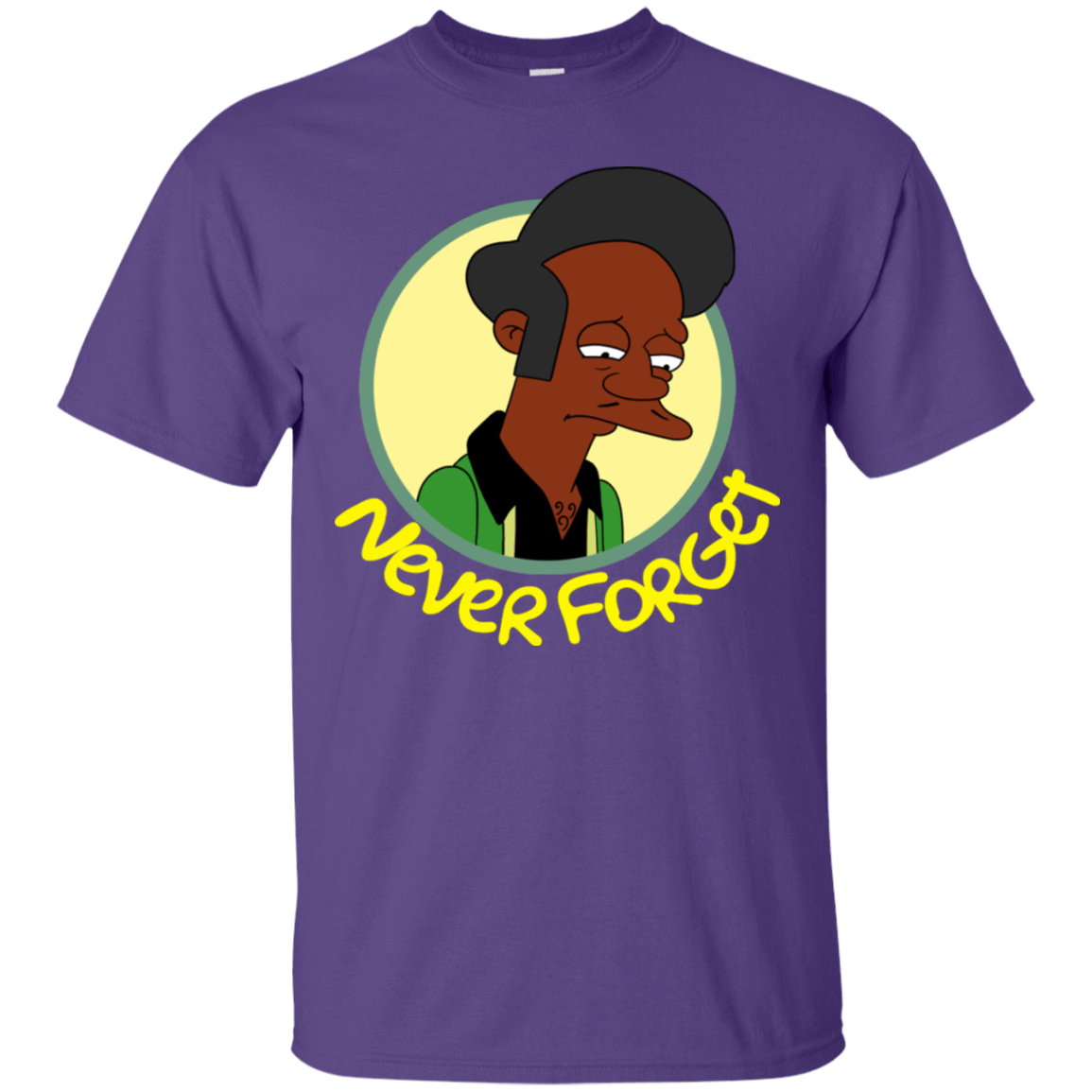 T-Shirts Purple / S Never Forget Apu T-Shirt