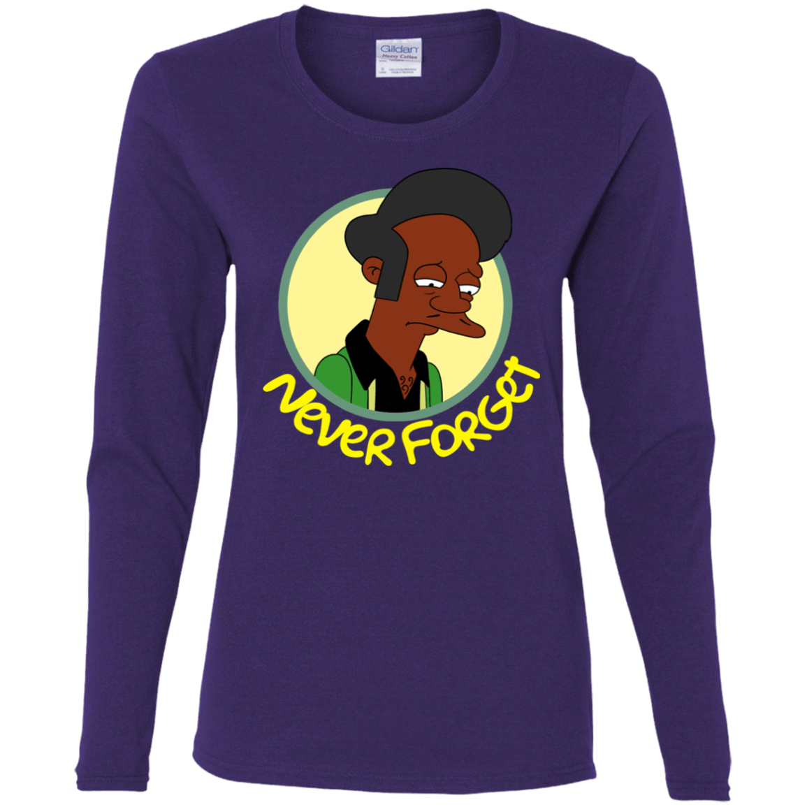T-Shirts Purple / S Never Forget Apu Women's Long Sleeve T-Shirt