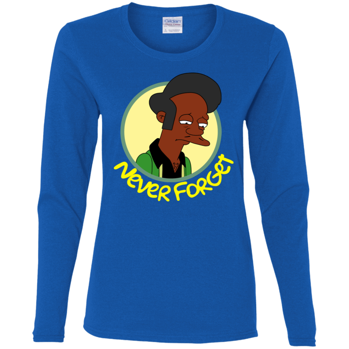 T-Shirts Royal / S Never Forget Apu Women's Long Sleeve T-Shirt